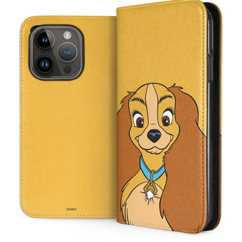 Disney Lady & The Tramp Lady Portrait iPhone 15 Pro Folio Case